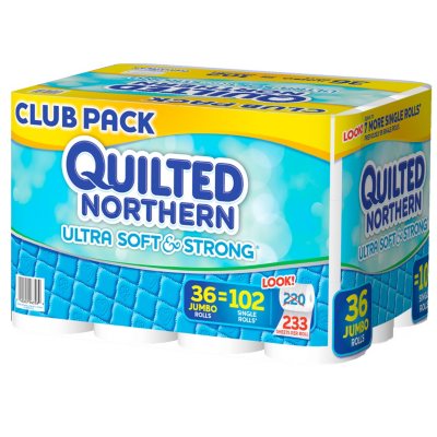 Quilted Northern Ultra Soft & Strong Tissue, 2 Ply (36 Jumbo Rolls, 233 ...