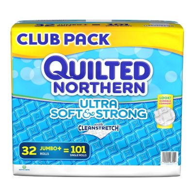 Quilted Northern Ultra Soft & Strong Toilet Paper, 2-Ply (32 Jumbo Rolls, 244 Sheets)
