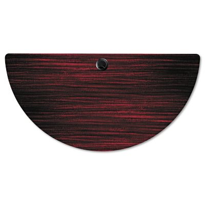 Alera Valencia Series 47 ¼” Training Half-Round Table Top, Mahogany