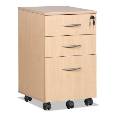 Alera - SedinaAG Series Mobile Box/File Pedestal, 15-5/8"W - Maple