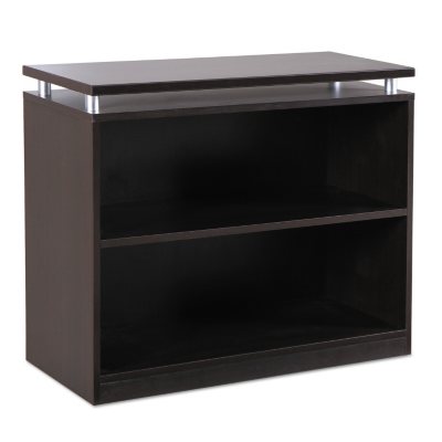 Alera SedinaAG Series Bookcase - 2 Shelves - Espresso