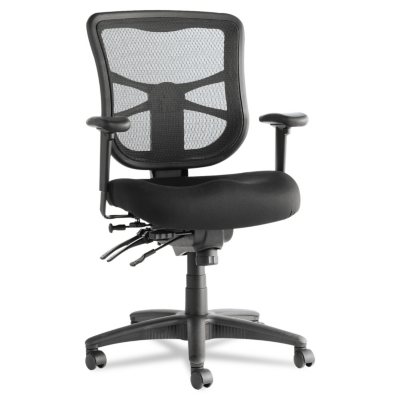 UPC 042167381745 product image for Alera Elusion Series Mesh Mid-Back Multi-function Chair, Black | upcitemdb.com