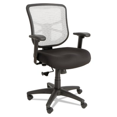 UPC 042167392734 product image for Alera Elusion Series Mesh Mid-Back Swivel/Tilt Chair, Black/White | upcitemdb.com
