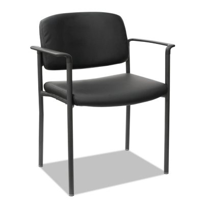 UPC 042167393267 product image for Alera Sorrento Series Faux Leather Guest Stack Chair, Black - 2 pack | upcitemdb.com