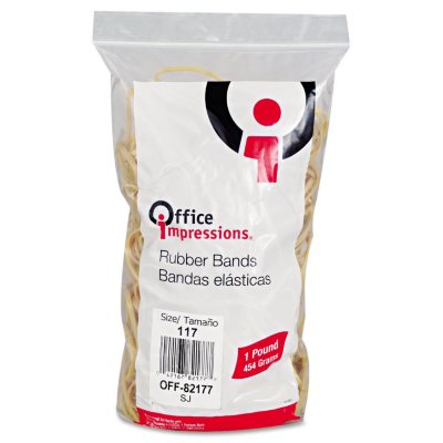 Office Impressions - Rubber Bands, #117, 1lb - 210 Count  