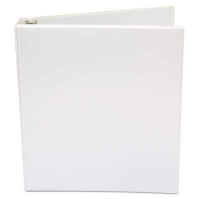 Office Impressions - Economy View Binder, Round Ring, 1" - White