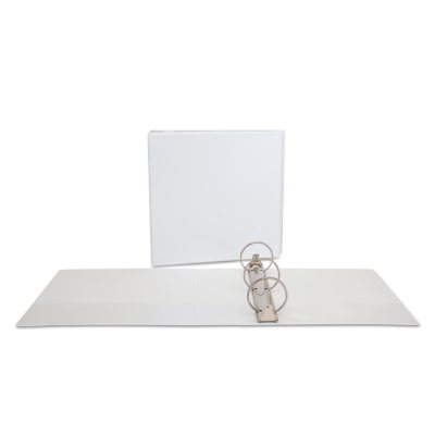Office Impressions - Economy View Binder, Round Ring, 3" - White