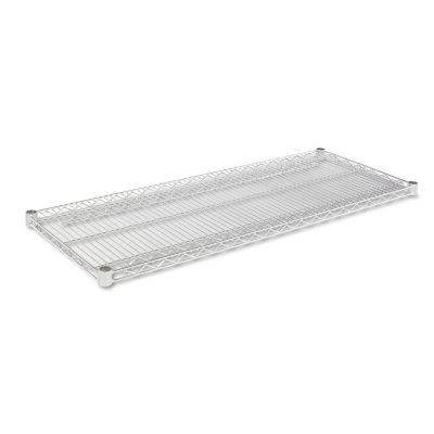 Alera - Industrial Wire Shelving Extra Wire Shelves, 48w x 18d, Silver - 2 Shelves/Carton