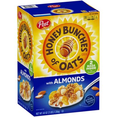 Honey Bunches of Oats with Almonds Cereal 48oz Box (4 Pack) eBay