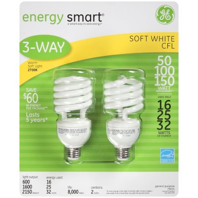 GE energy smart® CFL 3-Way Bulbs - 2 pk.
