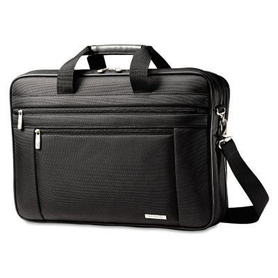 Samsonite - 17" Classic Slimbrief Notebook Case, Ballistic Nylon, 17 3/4" x 4 1/2" x 12" - Black
