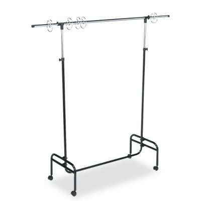 Carson-Dellosa Adjustable Mobile Chart Stand, 48" to 75" High, Steel, Black