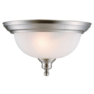 Design House 2-Light Ceiling Mount Bristol Collection Satin Nickel