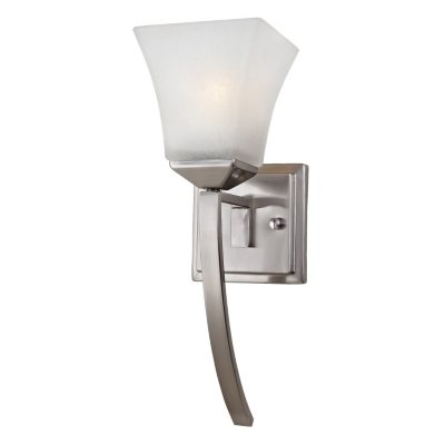Design House 1-Light Wall Mount Extended Torino Collection Satin Nickel