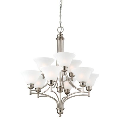 Bristol by Design House Satin Nickel Chandelier
