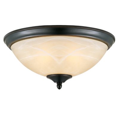 Design House 2-Light Ceiling Mount Trevie Collection Oil Rubbed Bronze