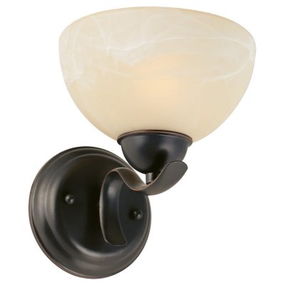 Design House 1-Light Wall Mount Trevie Collection Oil Rubbed Bronze