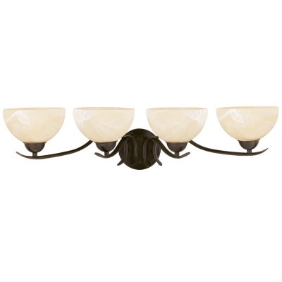 Design House 4-Light Vanity Light Trevie Collection Oil Rubbed Bronze
