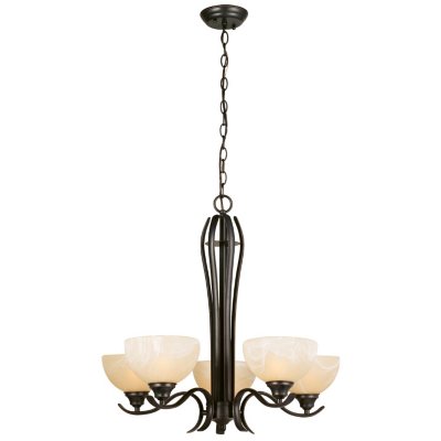 Design House 5-Light Chandelier Trevie Collection Oil Rubbed Bronze