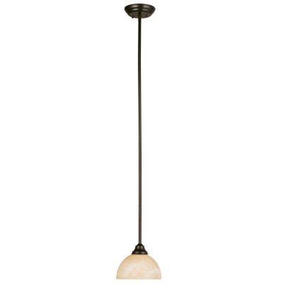 Design House 1-Light Mini Pendant Trevie Collection Oil Rubbed Bronze