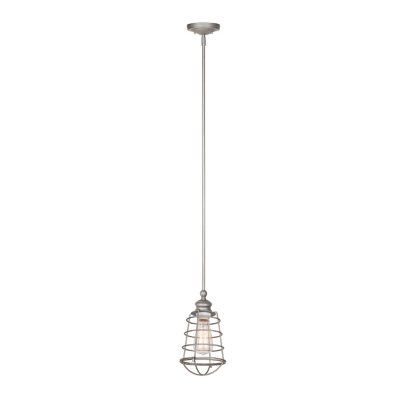 Ajax 1-Light Galvanized Indoor Mini Pendant