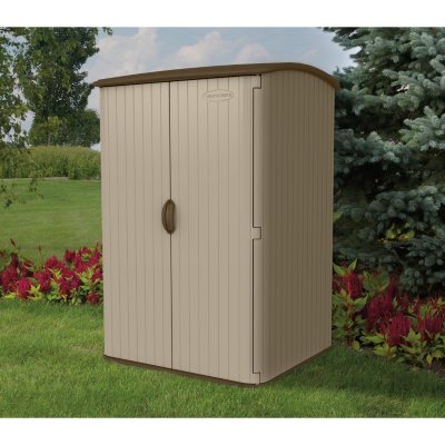 suncast 6.5' h x 4' w vertical extra large resin shed