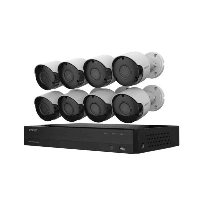 UPC 044701000075 product image for Wisenet 8-Channel Surveillance System with 5MP DVR, 2TB Hard Drive, 8-Camera Ind | upcitemdb.com
