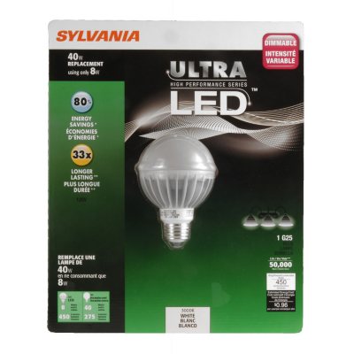 Sylvania Ultra LED Globe 40W Soft White Equivalent