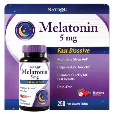 UPC 047469060367 product image for Natrol Melatonin 5mg Fast Dissolve - 250 ct. | upcitemdb.com