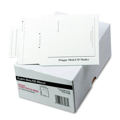 Quality Park - Foam-Lined Multimedia Mailer, Contemporary, 5 x 5, White, 25 Pack