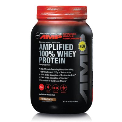 GNC Pro Performance AMP Amplified 100% Whey Protein - Chocolate - 32 oz.