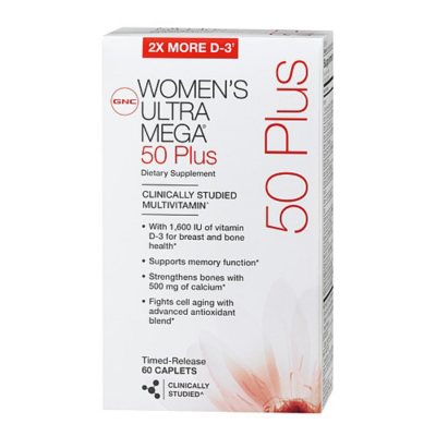 GNC Women's Ultra Mega 50 Plus Multivitamins - 120 ct.