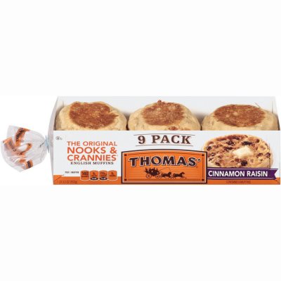 Thomas' Cinnamon Raisin English Muffins - 19.5 oz. - 9 ct.