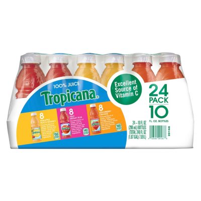 UPC 048500201688 product image for Tropicana 100% Juice Fruit Blend Variety Pack (10oz / 24pk) | upcitemdb.com