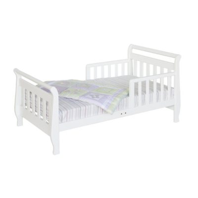 Sleigh Toddler Bed - White