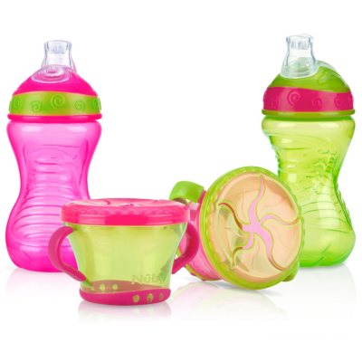 Nuby - Cup/Snack Set, Girl - 4 pc.