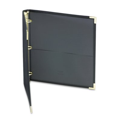 Samsill Classic Collection Ring Binder Portfolio, 11 x 8-1/2, 1" Capacity, Black