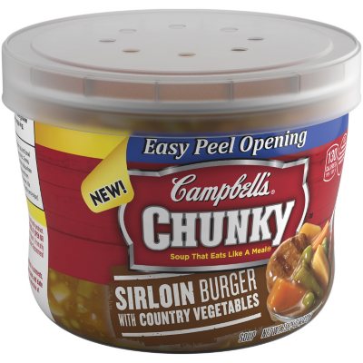 Campbell's Chunky Sirloin Burger with Country Vegetables Soup (15.25 oz., 8 ct.)