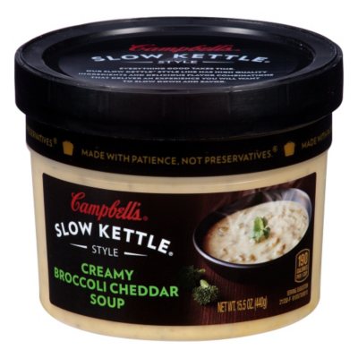 Campbell's Slow Kettle Style Creamy Broccoli Cheddar Soup (15.5 oz., 8 ct.)	