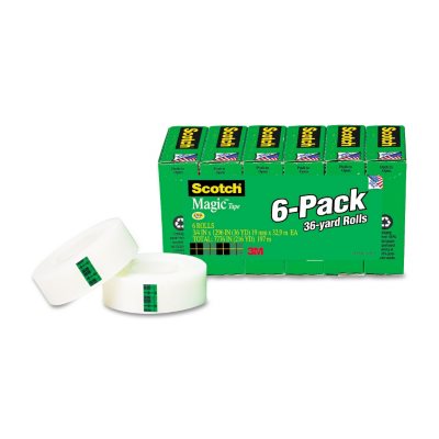 Scotch Magic Office Tape, 3/4" x 1296" - 6 Rolls