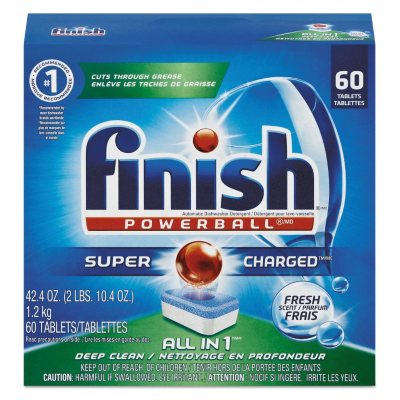 FINISH - Powerball Dishwasher Tabs, Fresh Scent -  60/Box
