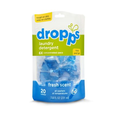 Dropps - Laundry Detergent Pacs, Fresh Scent - 120 Loads