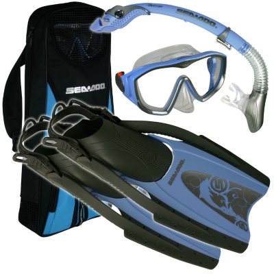 Sea Doo Snorkel Set - Lady's Small - Arctic Blue