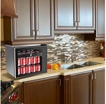 UPC 058465808686 product image for Frigidaire 1.6 cu ft Glass Door 70 Can Beverage Refrigerator | upcitemdb.com