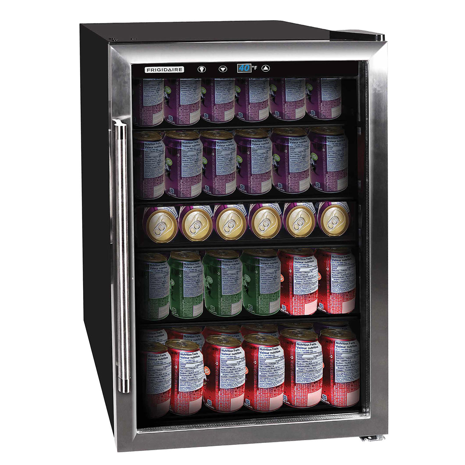 Frigidaire 126 Can Beverage Center - 4.4 Cu Ft - Stainless Steel