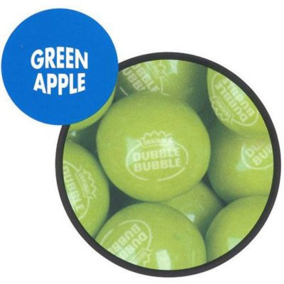 Dubble Bubble Green Apple Gumballs 23mm - 1,080ct
