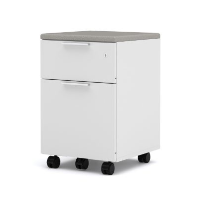 Bestar Pro-Linea OfficePro 120000 Assembled Mobile Pedestal, White