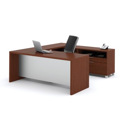 Bestar - OfficePro 120000 U-Shaped kit - Cognac Cherry