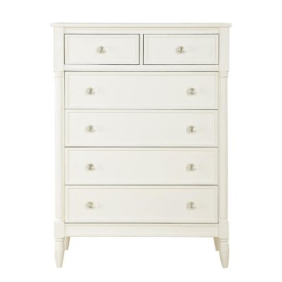 Monbebe Corrine 6-Drawer Chest, French White