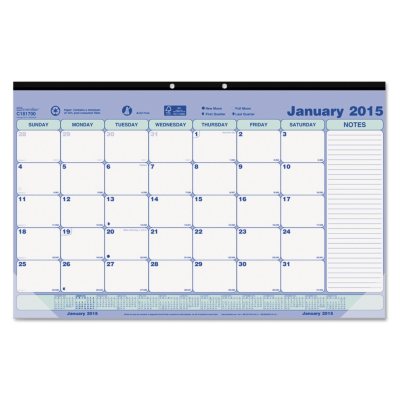 Brownline - Monthly Desk Pad Calendar, 17-3/4 x 10-7/8 -  2016
